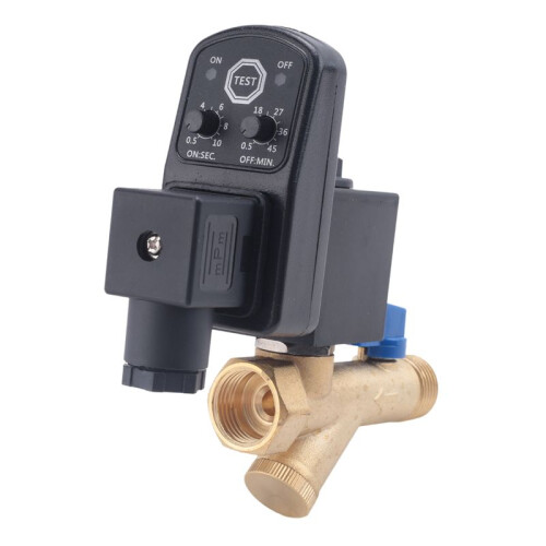 AC 220V 1/2inch Electronic Timed 2way Air Compressor Gas Tank Automatic Drain Valve 1