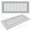 2 Peças de Capa de Ventilação de Piso de Silicone, Capas Protetoras de Ventilação de Ar para Bebês, Registros de Piso Adequados 4 X 10 Polegadas 1