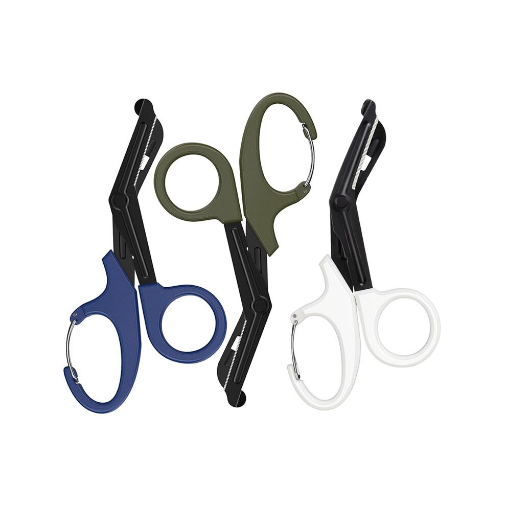Medical-Scissors Trauma Shears with Carabiner, 7.5Inch Scissor Fluoride-Coated Grade Shears for EMT Workers 3PCS