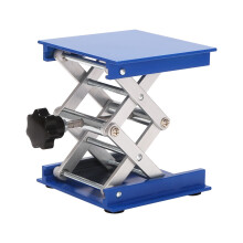 4 Pouce Élévateur de Laboratoire En Alliage D'Aluminium Ciseaux Plate-Forme D'Élévateur/Coussin de Table de Levage Pliable Réglage de La Hauteur