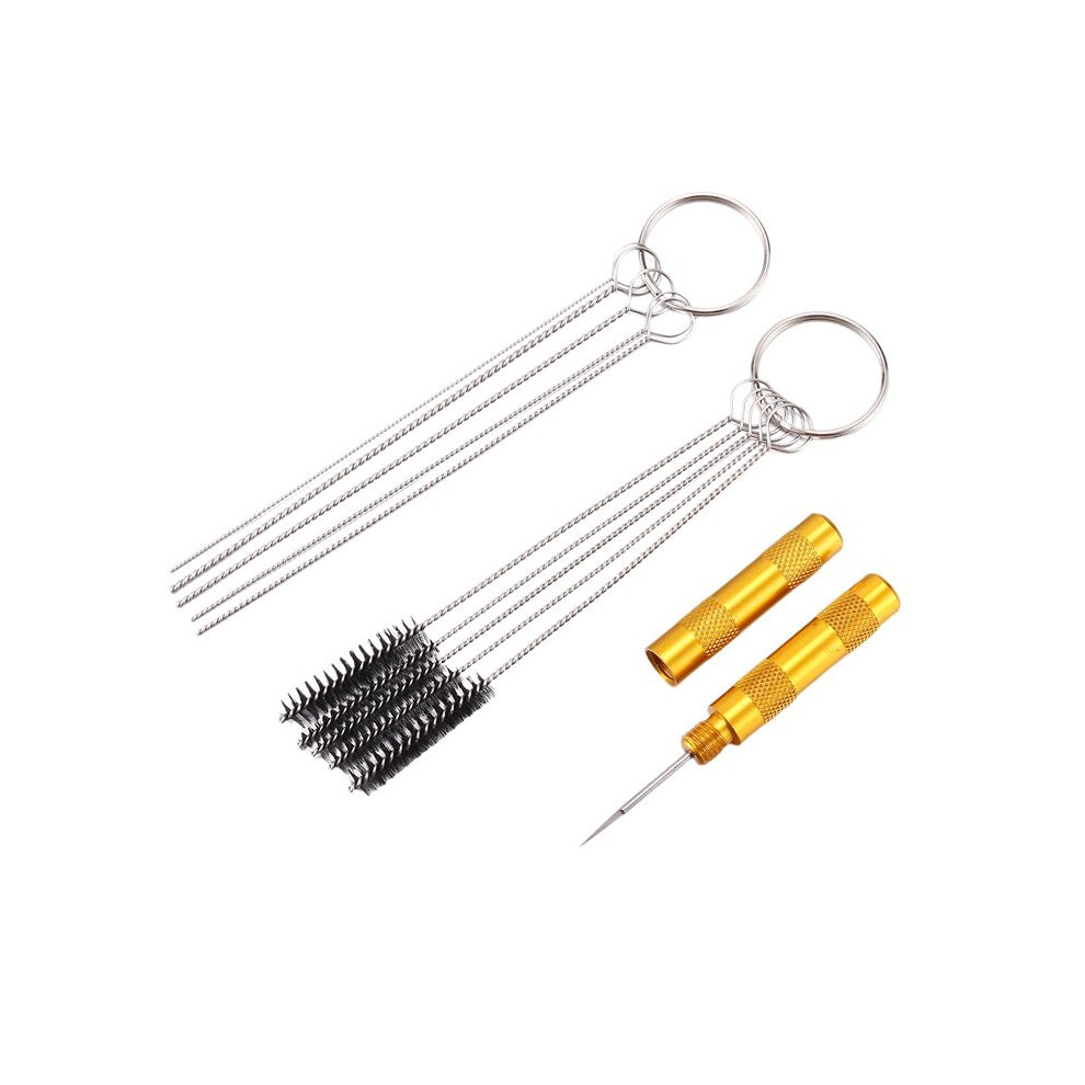 11-In-1 Airbrush Cleaner Accessories With Stainless Steel Brushes And Needle | Professional Cleaning Kit Tools 4713550874668