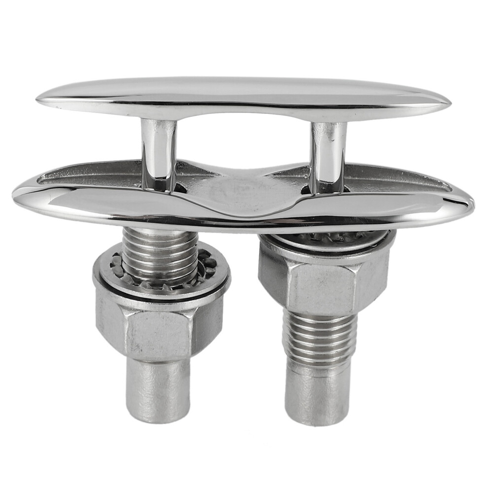 Boat Ship Mooring Dock Neat Cleat Stainless Steel Double-Deck Push-Pull Cable Bolt Marine Hardware Bollard Accessories 4712443520415