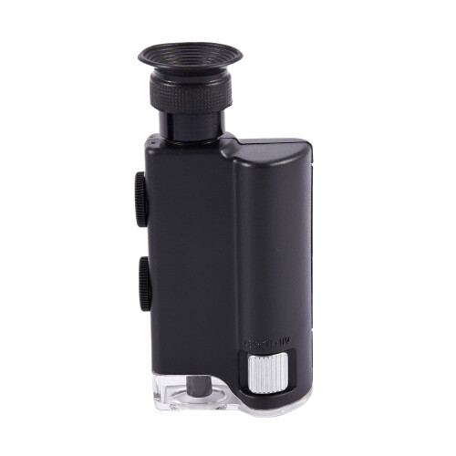 Portable 200X-240X  Microscope Pocket Handheld Led Lamp Light Loupe  Magnifier Microscope