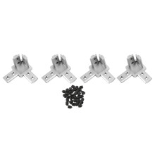 4 Packung 3030 Serie 3-Wege Eck Verbinder Halter FÜR Halterung, Mit Schrauben FÜR Standard 8 Mm T Nut Aluminium Extrusion Profil