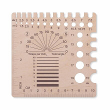 Knitting Needle Gauge Knitting Gauge Ruler Crochet Hooks Ruler Yarn & Ruler (Universal Gauge/Ruler C