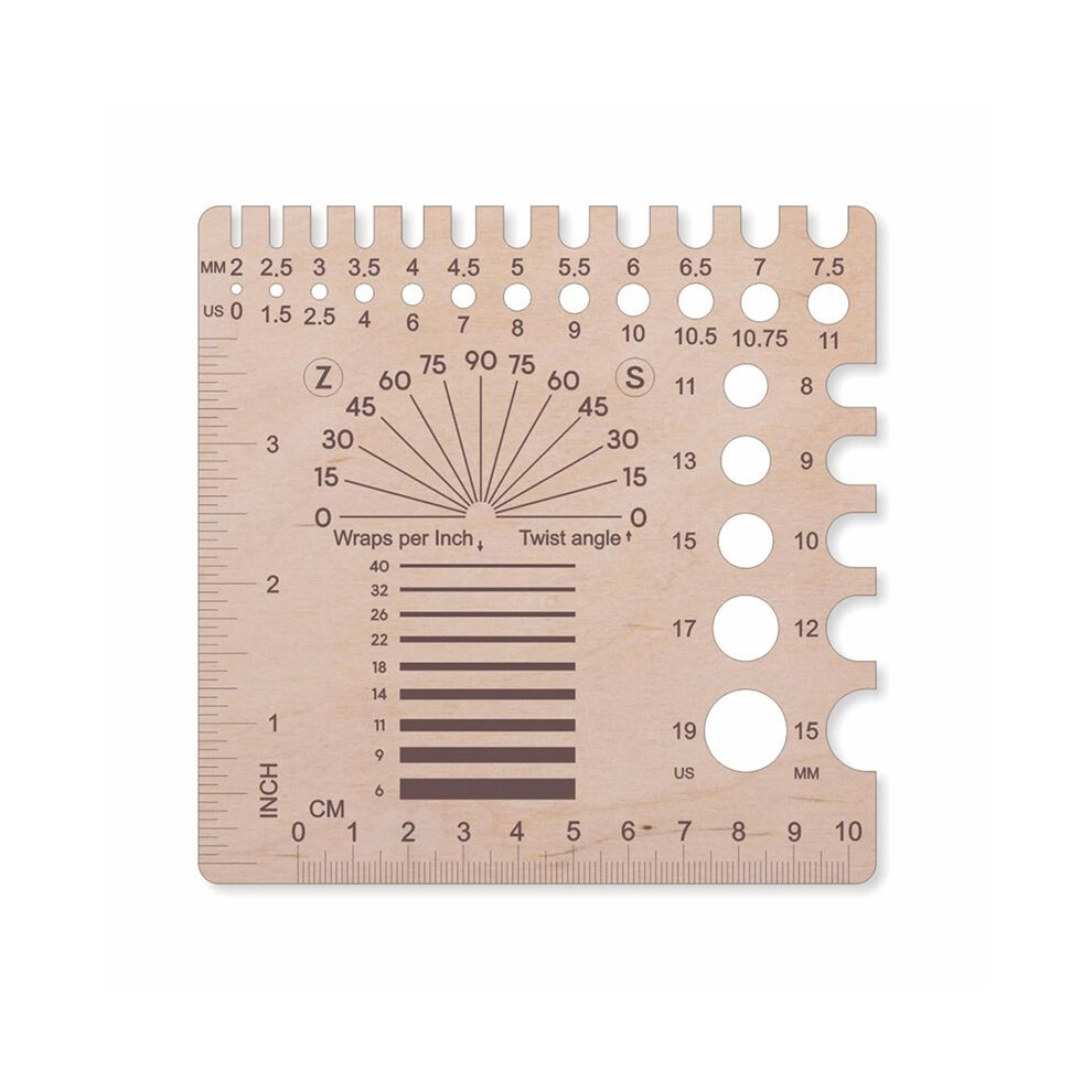 Knitting Needle Gauge Knitting Gauge Ruler Crochet Hooks Ruler Yarn & Ruler (Universal Gauge/Ruler C 4712937898792