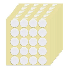 Matériau de Bougie DIY 240 Pièces Ruban Adhésif Double Face pour Mèches de Bougie Autocollant de Fixation de Mèche de Bougie Diamètre 20 mm