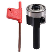 8mm Double Milling Cutter with Bearing Flush Trim Router Bit for Woodworking Hand Making Drawer Tool 8x22x12mm