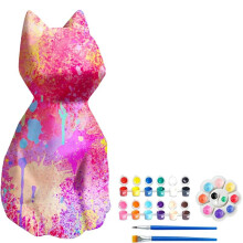 Seu Próprio Kit de Luz para Gatos, Luz Noturna de Artesanato para Gatos, Kit de Pintura para Artes e Ofícios, Adequado para Materiais de Arte,