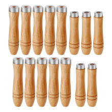 Pilnik do Drewna 15 Szt. Pilnik Drewniany Specjalny Uchwyt Pilnik Stalowy Bez Zadziorów Okrągły Otwór Mały Drewniany Uchwyt (4mm+5mm+6mm)