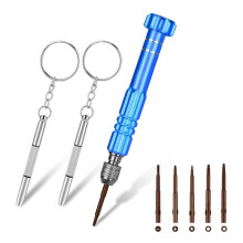 Glasses Repair Kit Screwdriver, 6 in 1 Screwdriver Set for Watches, Eyeglasses, Sunglasses, Electronics, Mobile Phones