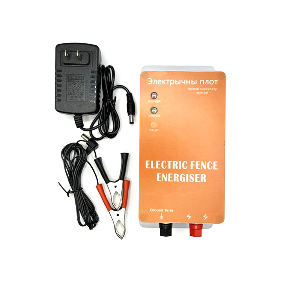 Electric Fence Solar Energiser Charger Controller Horse Cattle Poultry Farm Animal Fence Alarm Livestock Tools - Us Plug 4711899772010
