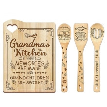 Bamboo Cutting Board 'S Day Gift for Cutting Board,Cooking Board(Grandma)