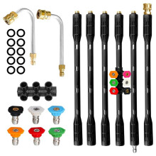 Upgraded High-Pressure Cleaning Machine Extension Rod, Exterior Wall and Eaves Cleaning Pole Electric Cleaning Machine