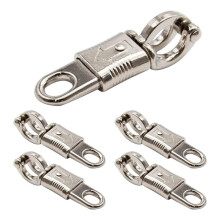 Quick Release Emergency Snap Buckle with Fixed Eye, Precision Zinc Alloy Hook Household Pet Buckle Leash Hook