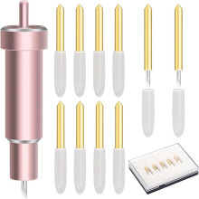11Pcs Premium Fine Point Blade with Housing,for Maker, Maker 3 with Housing for Cutting Film, Vinyl, Sticker