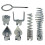 Drainage Cleaner Combination Cutter  Set Automatic  Locking  Suitable for Pipe Dredging Machine 7-Piece Set 1