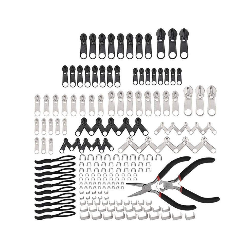 Zipper Repair Kit Zipper Replacement Pull Rescue With Zipper Install Pliers Tool &Amp, Extension Pulls Luggage 6133053045538