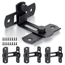 90 Degree Flip Barn Door Lock Protect Privacy-Security Gate Hook Lock for Barn Sliding Door Antique Lock