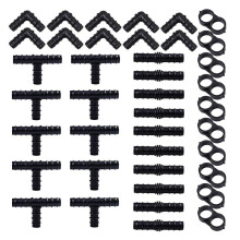 Drip Irrigation Accessories Kit Drip Irrigation Barb Connector for Drip Irrigation System Garden Watering Kit 40PCS