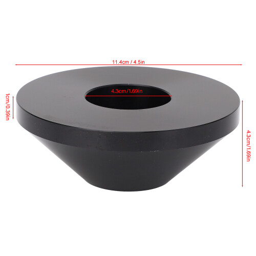 Cône de centrage Ø 1,67 po, aluminium billet noir 1