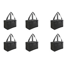 6X Portable Lunch Insulated Bag, Cooler Bag, Beer Delivery Bag, Foldable Thermal Picnic Bag, Cold Food Warm-Keeping Bag