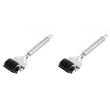 2X High Grade Stainless Steel Noodle Lattice Roller Dough Cutter for Kitchen Cooking Tools