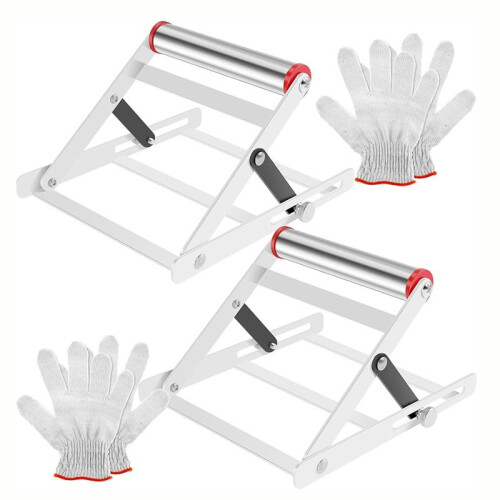2Pcs Adjustable Cutting Machine Support Frame,Foldable Cutting Machine Work Support Stand, Cutting Machine Attachment 1