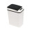 Non-Contact Bathroom Trash Can Automatic Motion Sensor Trash Can Electric Waterproof Narrow Trash Can(B) 1