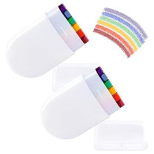 2 Pcs Rainbow Face Body Paint-Gay Pride Day Flag Face Paint-LGBT Rainbow Stripe Crayon for Gays Pride Day