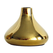 Nordic Home Office Desktop Decoration Luxury Vases Plated Gold Vase Dried Flower Vase Ceramic Vase Modern Vase C