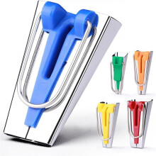 5 Sizes Bias Tape Makers, Bias Binding Tape Making Tool for Fabric Quilting Sewing,Customize, Solidly Bias Quilting Tool
