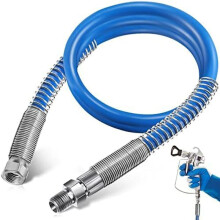 4ft Airless Paint Spray Extension-Slang Kompatibel, 3/16 ID HögtrycksfärgsprayWhip-Slang, 3000 PSI Flexible Extended