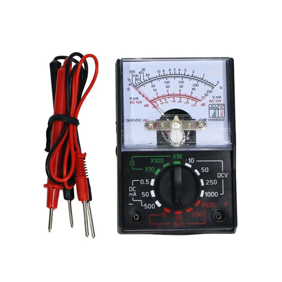Analog Multimeter Tool Ac/ 1000V Voltmeter 500Ma Ammeter 1K Resistance Meter Handheld Pointer Voltage 4711095332759
