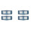 4Pcs LED  Lights Front Double Burner Indicator LampFor     Truck Lorry Front Grill Light A 1