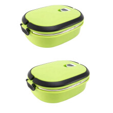 2X Lunch Box Stainless Steel Bento Box , Portable Airtight Lunch Box with Handle for Adults and Children,900 Ml