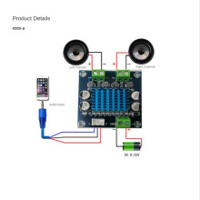 TPA3110 30W+30W 2.0-Kanal-Digital-Stereo-Audio-LeistungsverstäRkerplatine  8-26V 3A C6-001 XH-A232 mit Anschluss