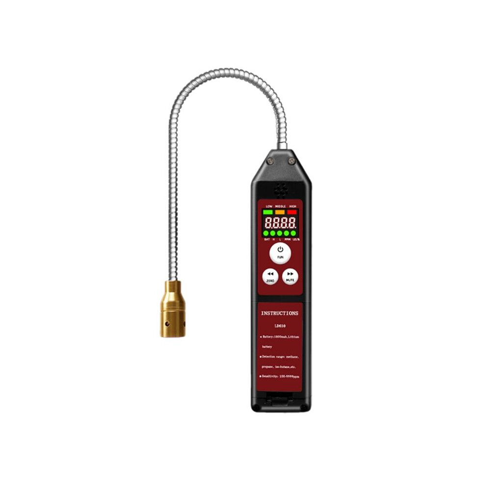 Portable Combustible Gas Detector High Sensitivity Gas Leak Tester Usb Rechargeable Ch4 And C4h10 Detector 4712785512192