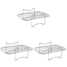 3X Air Fryer Rack for Double Basket Air Fryers, Dehydrator Rack for Foodi DZ201 DZ401 Air Fryer Accessories