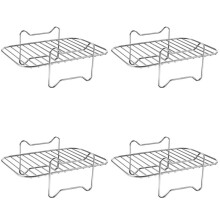4X HeißLuftfritteuse Gestell für Luftfritteusen mit Doppelkorb, Dehydrator Gestell für  Foodi DZ201 DZ401 HeißLuftfritteuse Zubehör