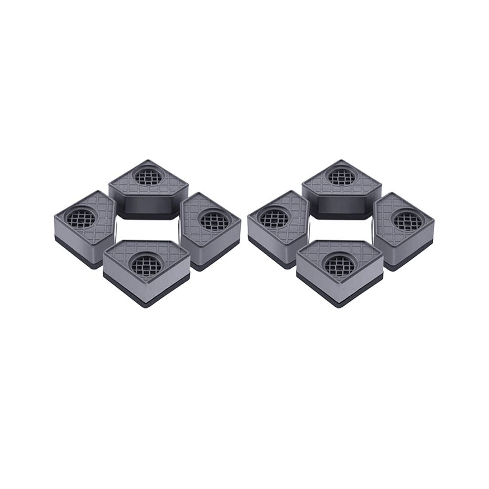 8X Anti Vibration Pad For Washing Machine Washer Dryer Pedestals Wearing Square Rubber Foot Pads Pedestals Single Layer 4713755100654