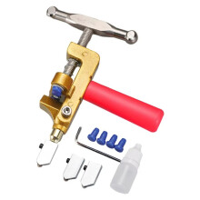 1set Tegelsnijder 2 in 1 Glazen Tegelsnijder Handmatige Geglazuurde Tegels Spiegel Snijmachine Opener Home Improvement Rood