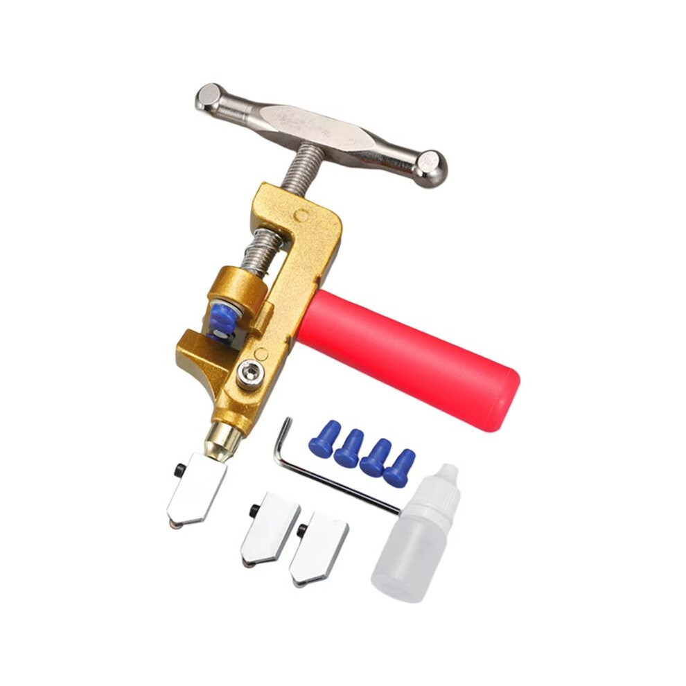 1Set Tile Cutter 2 In 1 Glass Tile Cutter Manual Glazed Tiles Mirror Cutting Machine Opener Home Improvement Red 6031861903005