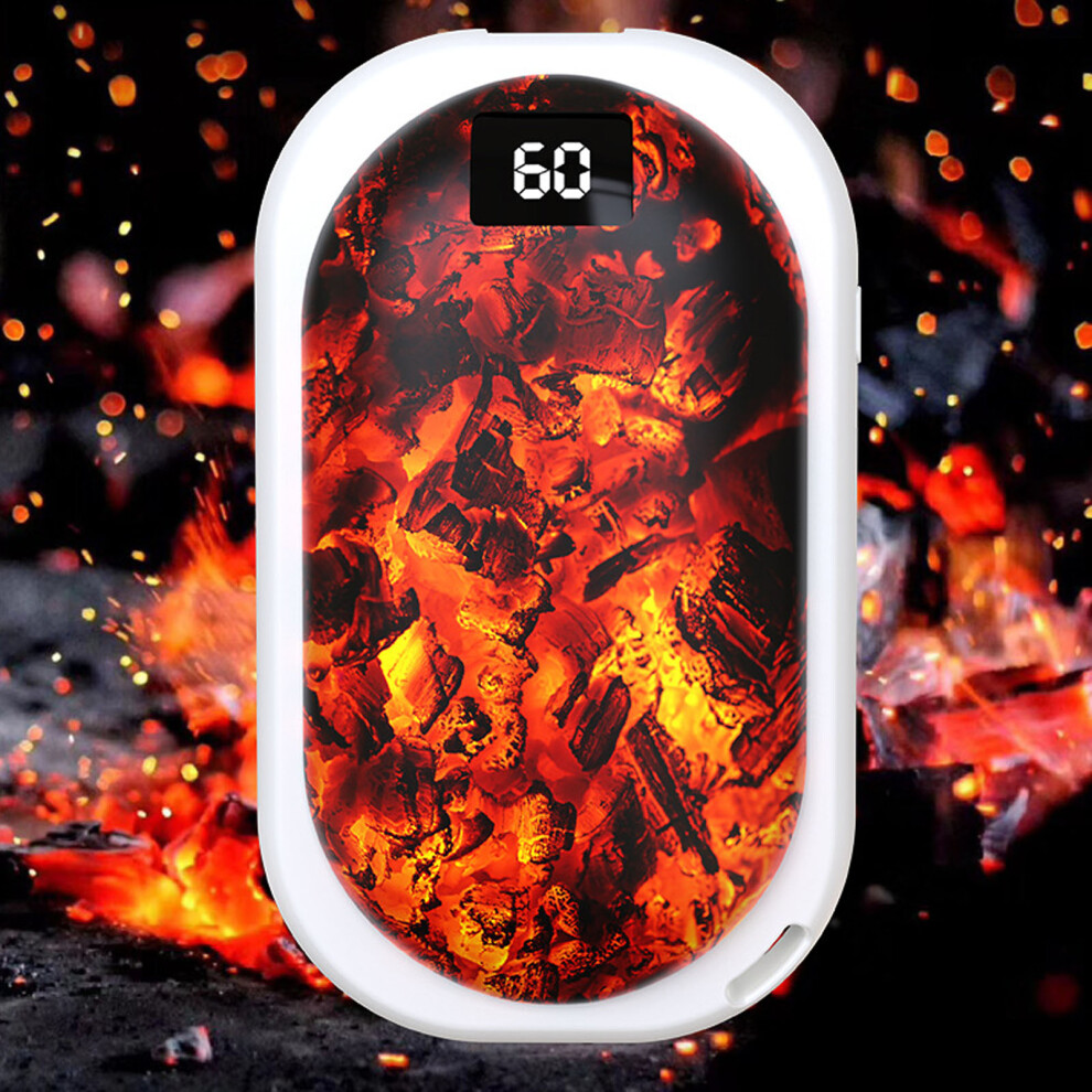 Rechargeable Electric Hand Warmer 3600Mah With Digital Display & Power Bank 4141385118426
