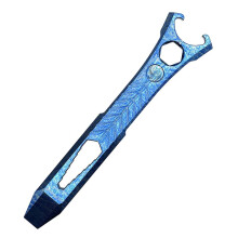 Titanium Alloy Pry Bar Multi-Tool Bottle Opener Compact Size EDC Multi-Tool Pry Bar Wrench Screwdriver