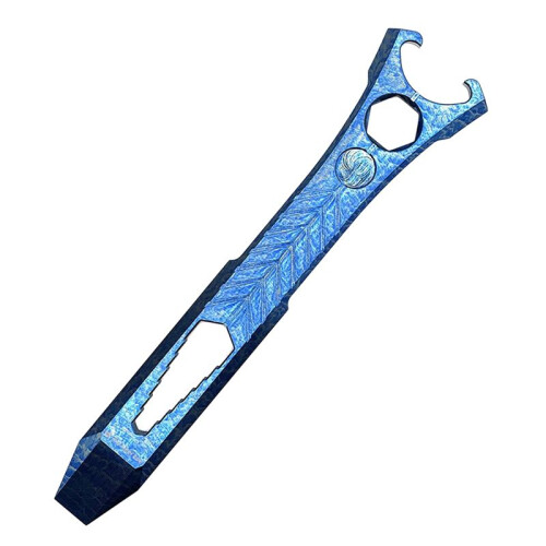 Titaniumlegering Koevoet Multitool Flesopener Compact Formaat EDC Multitool Koevoet Sleutel Schroevendraaier