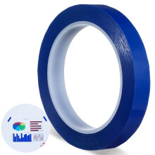 217 Feet Whiteboard Tape 1/2 Inch Graphic Tape Self Adhesive Chart Tape Artist Tape Grid Bllue