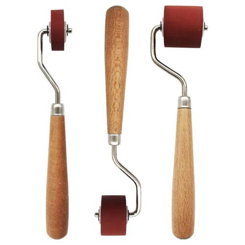 3 Pcs  Stamping Brayers Brayer Rollers,Rubber Brayer Roller Brayer Ink Roller for Stamping, Printing, Printmaking