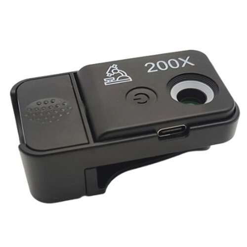 Novo Microscópio de Bolso para Celular com Ampliação de 200X para Celular USB