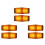 6Pcs LED  Lights Front Double Burner Indicator LampFor     Truck Lorry Front Grill Light B 1